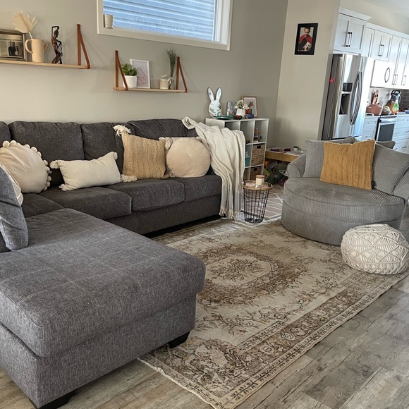 Vintag woven rug 6 X 9.2 , beautiful condition 4 months old - Picture 3 of 5